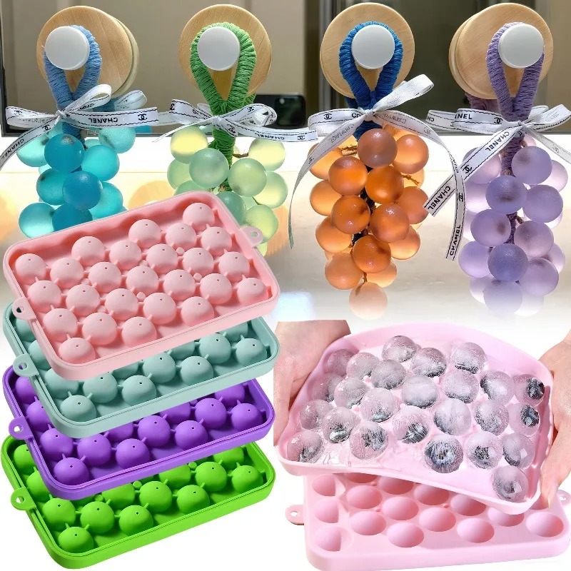 Soap Making Books - Silicone zeepvormen druivenbal handgemaakte kaarsvorm ijsvormpjes