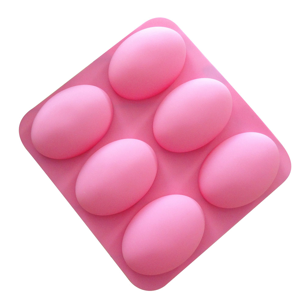 Soap Making Instructions - 6-holtes multifunctionele ovale siliconen zeep mal