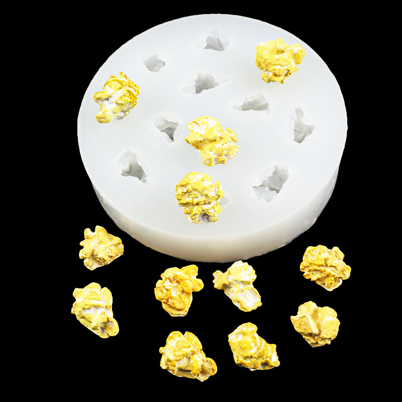 Soap Making Jelly - 12-gaats Popcorn Siliconen Mallen Fondant Snoep