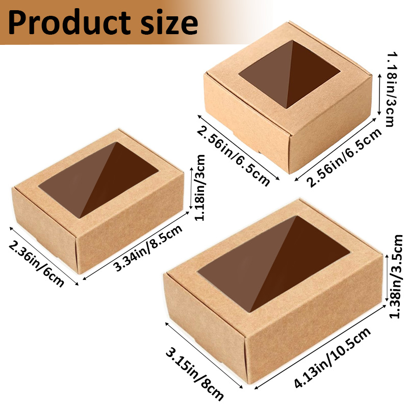 Soap Making Books - 15/35/50 STUKS Zelfgemaakte verpakte zeepdoos, mini-geschenkdoos,