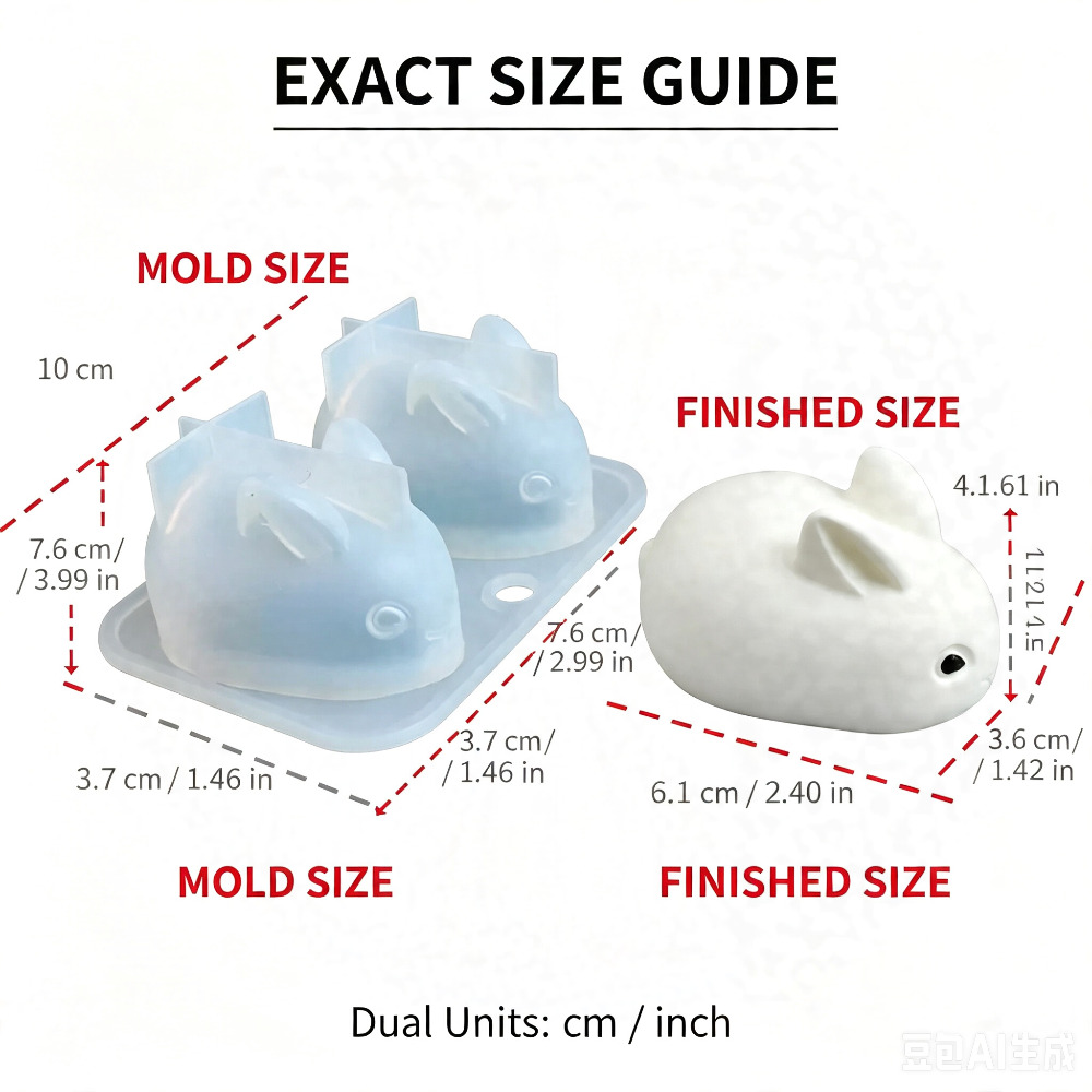 3D Mini Konijn Siliconen Mal F - Soap Making Activity recensie en prijs