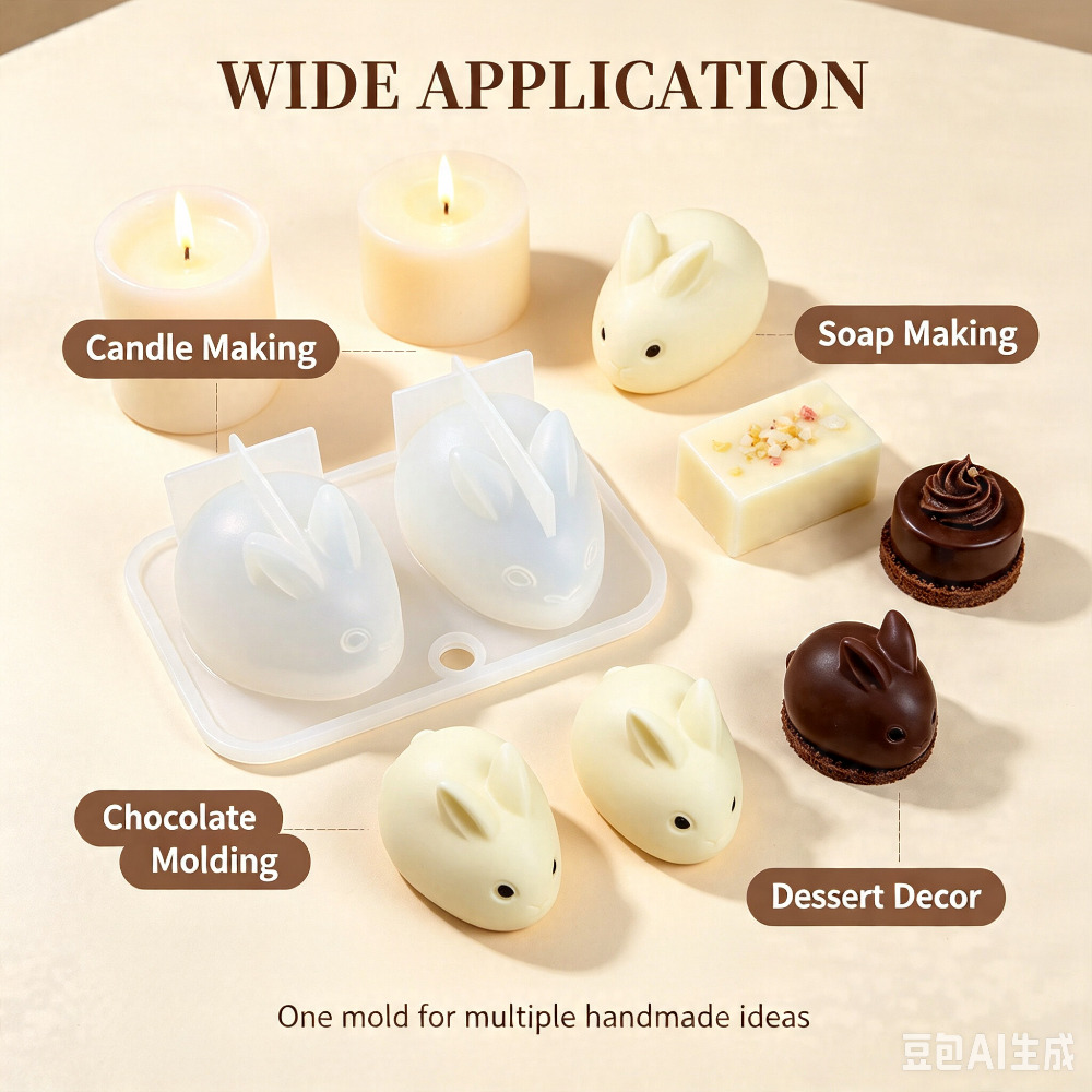 3D Mini Konijn Siliconen Mal F - Soap Making Activity recensie en prijs