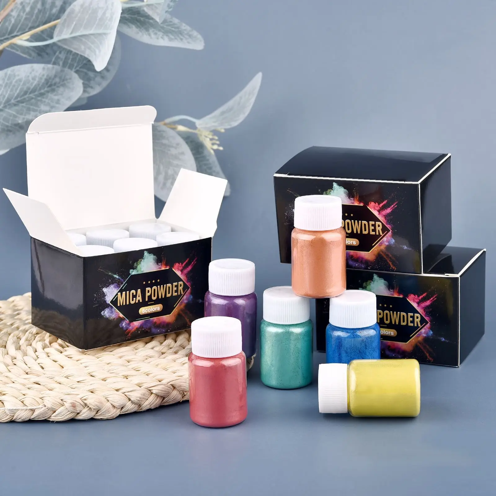 6 Kleur/Doos Epoxy Mica Poeder - Soap Making Books recensie en prijs