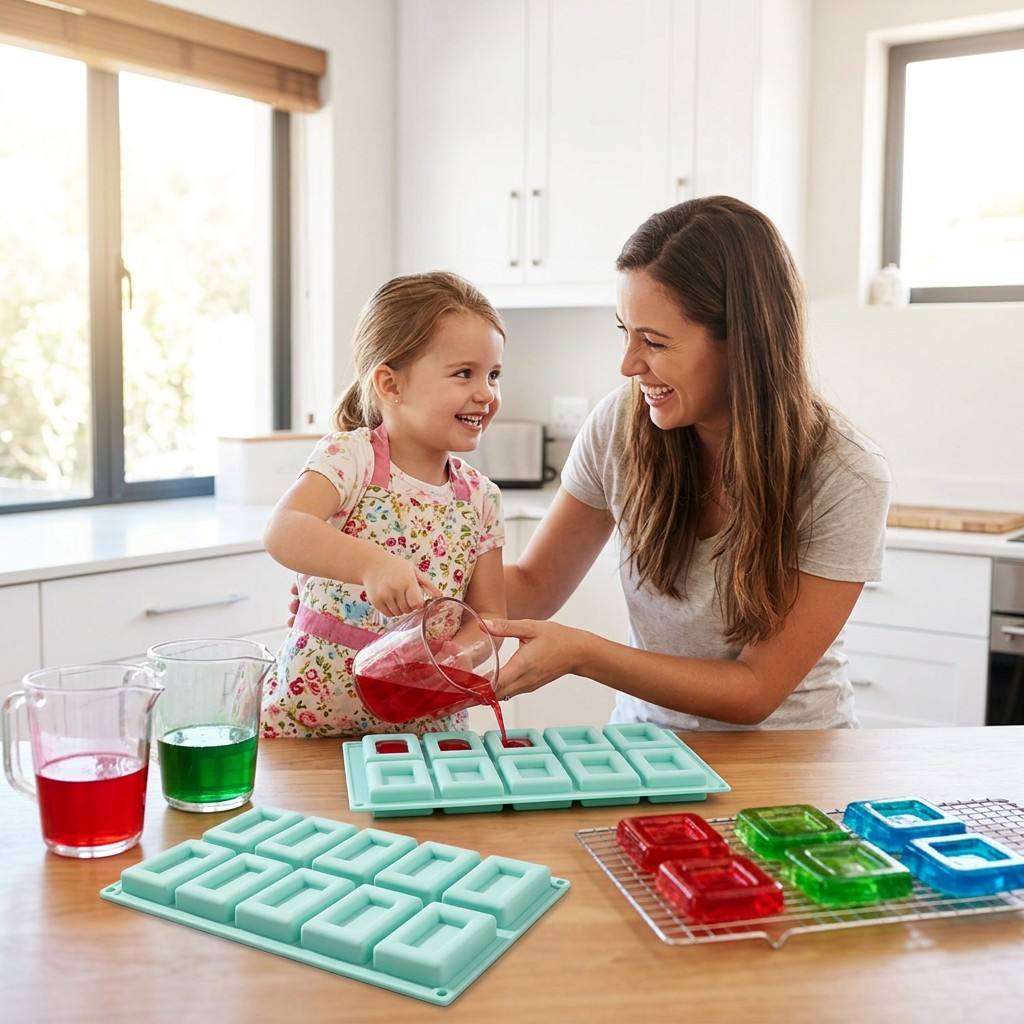 Anti-aanbak 10-gaats rechthoek - Soap Making Jelly recensie en prijs