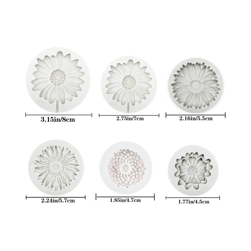 6 stuks, zonnebloem madeliefje - Soap Making Name recensie en prijs