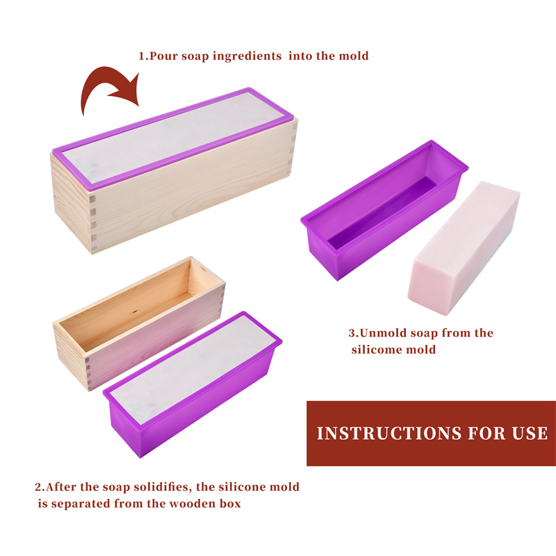 Rechthoekige siliconen zeepvor - Soap Making Books recensie en prijs