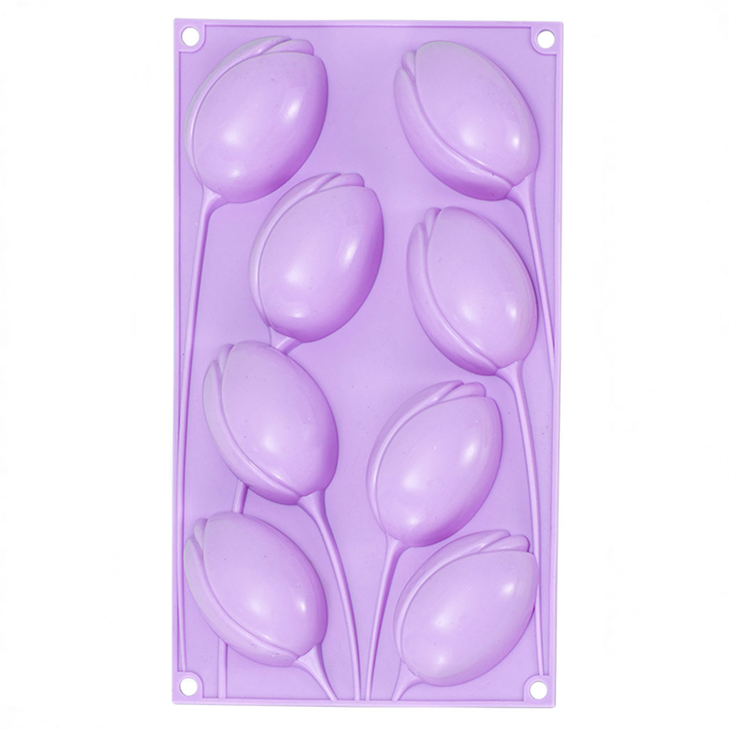 Voedselveilige 8-holtes tulpen - Soap Making Jelly recensie en prijs
