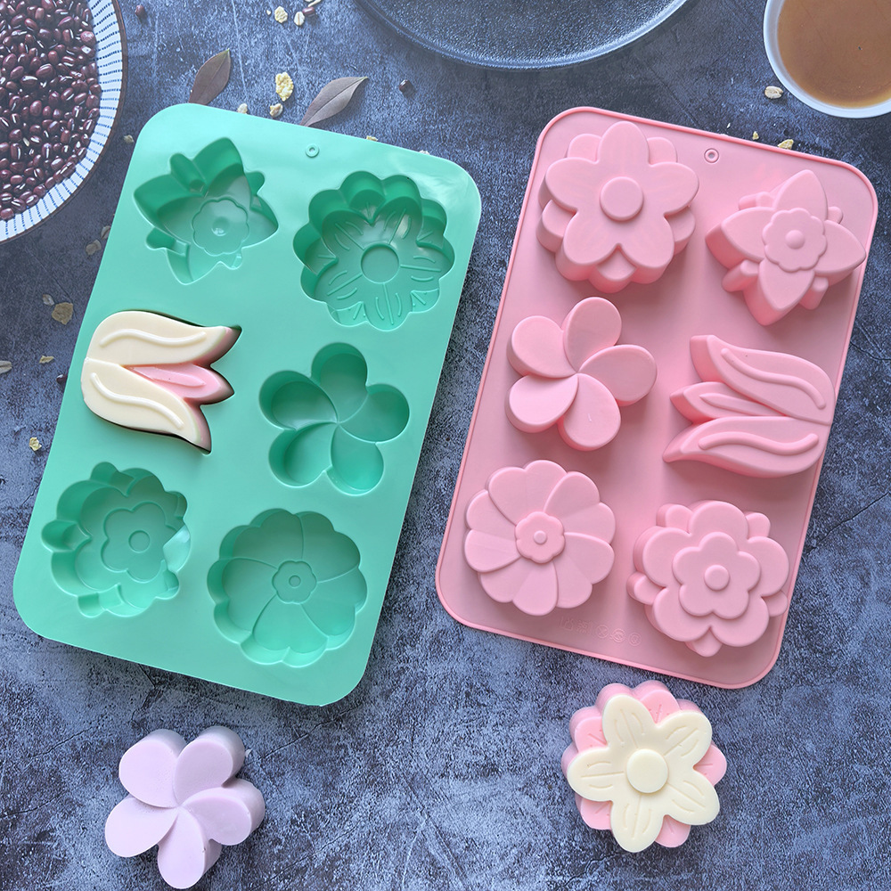 Soorten siliconen bloemvormen, - Soap Making Activity recensie en prijs