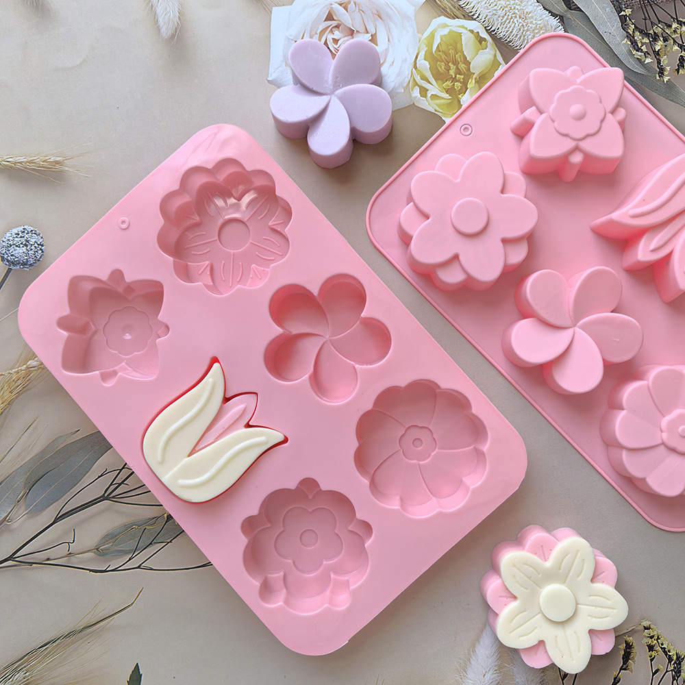 Soorten siliconen bloemvormen, - Soap Making Activity recensie en prijs