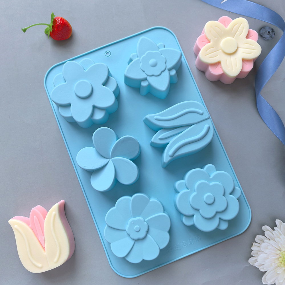Soorten siliconen bloemvormen, - Soap Making Activity recensie en prijs